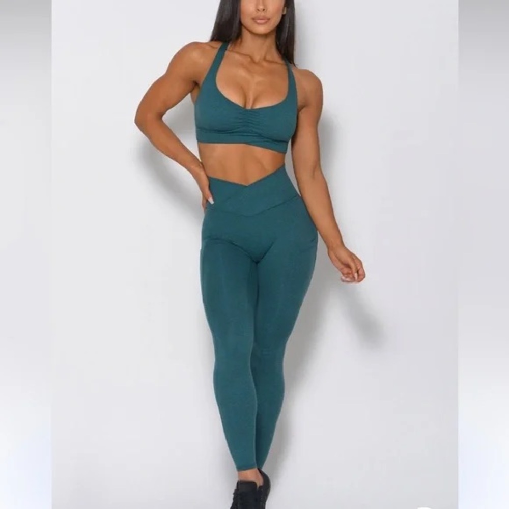 Bombshell Sportswear teal contour leggings